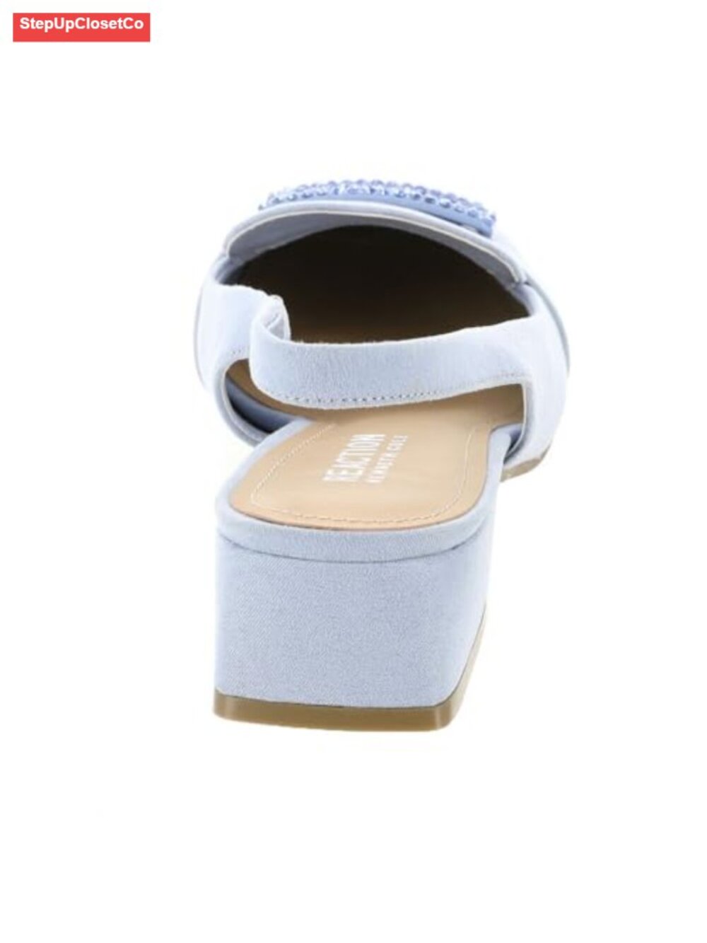 Sling back loafer, buckle detail, square toe, 1.38" heel - Picture 5 of 5